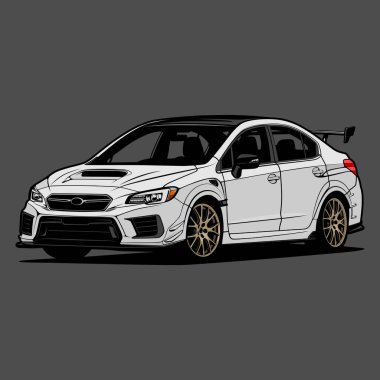 kavramsal tasarım için araba vektör çizimi