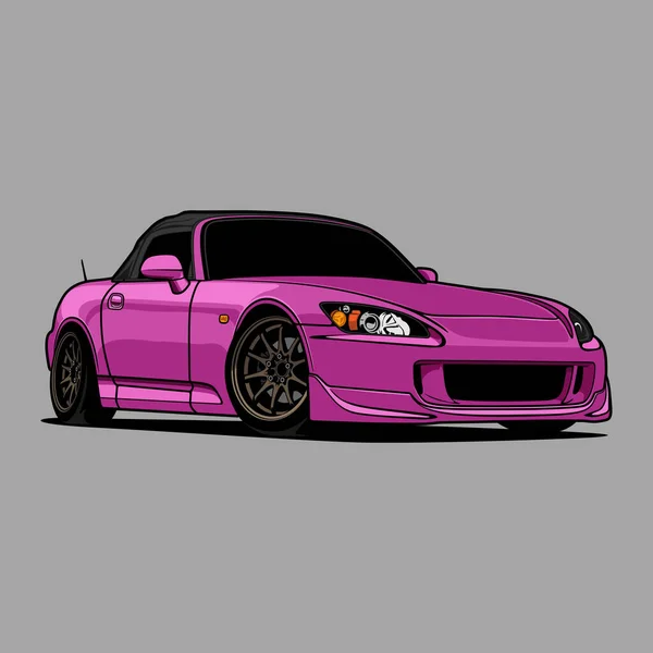 Dessin Animé Voiture S2000 Illustration Vectorielle Pour Conception Conceptuelle Bon Graphismes Vectoriels