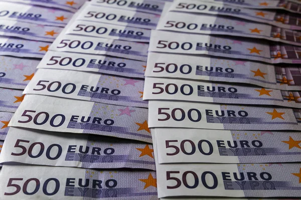 Muchos billetes de 500 euros — Foto de Stock