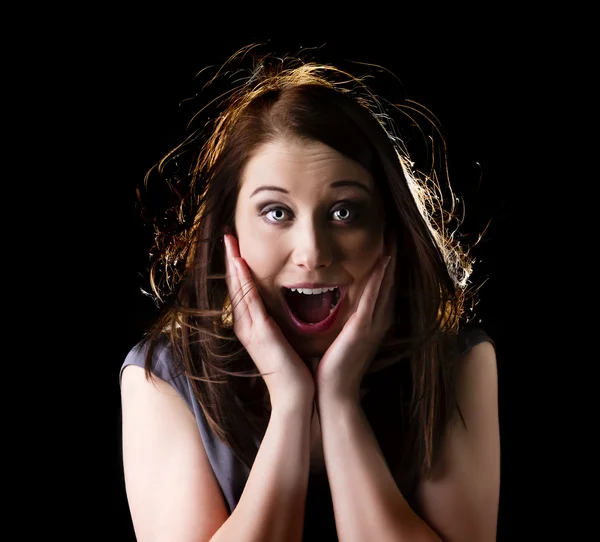 Shocked woman — Stock Photo, Image