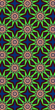 Fraktodome Fraktal Renkli Soyut Sanat Kusursuz Tablosuz Şablon Uzun Dikey Telefon Tasarımı