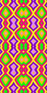 Fraktodome Fraktal Renkli Soyut Sanat Kusursuz Tablosuz Şablon Uzun Dikey Telefon Tasarımı