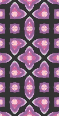 Fraktodome Fraktal Renkli Soyut Sanat Kusursuz Tablosuz Şablon Uzun Dikey Telefon Tasarımı