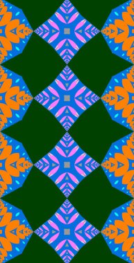 Fraktodome Fraktal Renkli Soyut Sanat Kusursuz Tablosuz Şablon Uzun Dikey Telefon Tasarımı