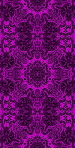 Fractodome Fractal Kleurrijke Abstracte Kunst Naadloze Tileable Patroon Lang Verticale — Stockfoto