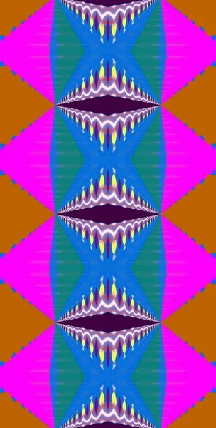 Fractodome Fractal Art Abstrait Coloré Motif Sans Couture Tall Vertical — Photo