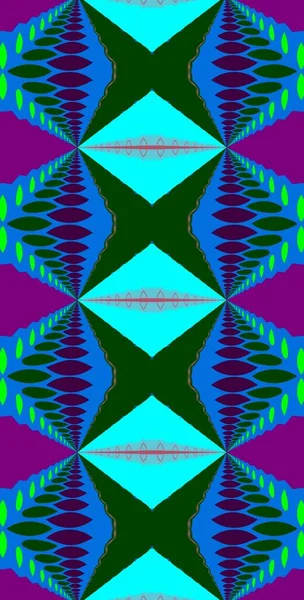 Fractodome Fractal Art Abstrait Coloré Motif Sans Couture Tall Vertical — Photo