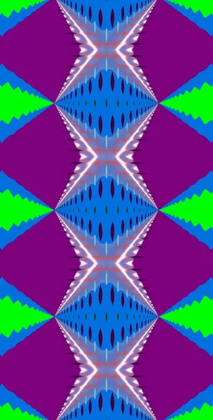 Fractodome Fractal Art Abstrait Coloré Motif Sans Couture Tall Vertical — Photo