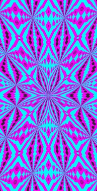 Fraktodome Fraktal Renkli Soyut Sanat Kusursuz Tablosuz Şablon Uzun Dikey Telefon Tasarımı