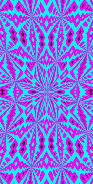 Fraktodome Fraktal Renkli Soyut Sanat Kusursuz Tablosuz Şablon Uzun Dikey Telefon Tasarımı