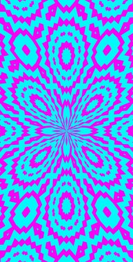 Fraktodome Fraktal Renkli Soyut Sanat Kusursuz Tablosuz Şablon Uzun Dikey Telefon Tasarımı