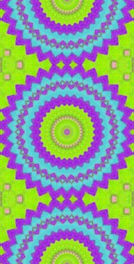 Fraktodome Fraktal Renkli Soyut Sanat Kusursuz Tablosuz Şablon Uzun Dikey Telefon Tasarımı