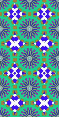 Fraktodome Fraktal Renkli Soyut Sanat Kusursuz Tablosuz Şablon Uzun Dikey Telefon Tasarımı