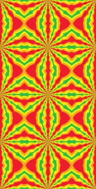 Fraktodome Fraktal Renkli Soyut Sanat Kusursuz Tablosuz Şablon Uzun Dikey Telefon Tasarımı