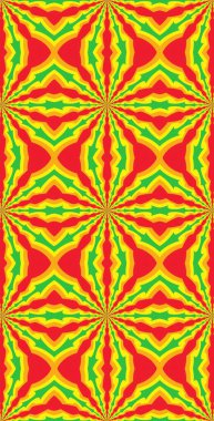 Fraktodome Fraktal Renkli Soyut Sanat Kusursuz Tablosuz Şablon Uzun Dikey Telefon Tasarımı