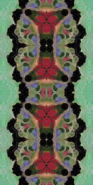 Fractodome Fractal Art Abstrait Coloré Motif Sans Couture Tall Vertical — Photo