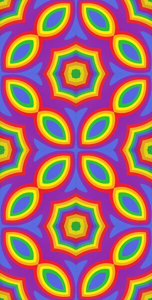 Разноцветная абстрактная абстракция в стиле хай-тек.