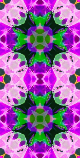 Fractodome Fractal Kleurrijke Abstracte Kunst Naadloze Tileable Patroon Lang Verticale — Stockfoto