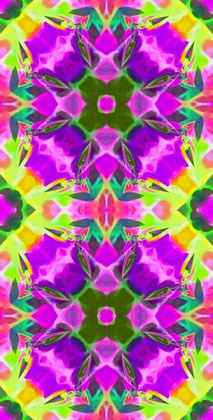 Fractodome Fractal Art Abstrait Coloré Motif Sans Couture Tall Vertical — Photo