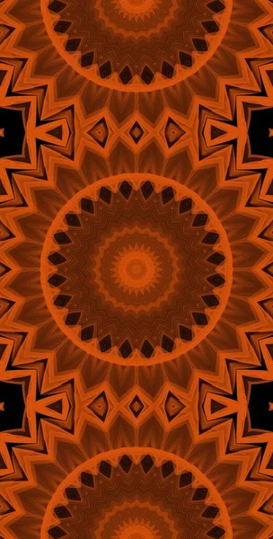 Naranja Viento Fractodome Fractal Colorido Arte Abstracto Sin Costuras Tileable — Foto de Stock