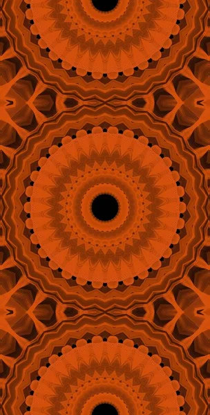 Turuncu Rüzgar Fraktodome Fraktal Renkli Soyut Sanat Kusursuz Tablosuz Şablon Uzun Dikey Telefon Tasarımı