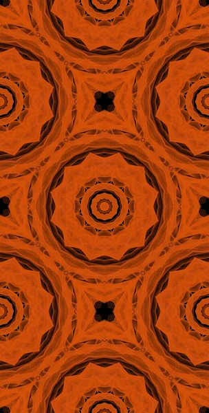 Turuncu Rüzgar Fraktodome Fraktal Renkli Soyut Sanat Kusursuz Tablosuz Şablon Uzun Dikey Telefon Tasarımı