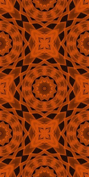 Turuncu Rüzgar Fraktodome Fraktal Renkli Soyut Sanat Kusursuz Tablosuz Şablon Uzun Dikey Telefon Tasarımı