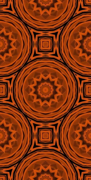 Turuncu Rüzgar Fraktodome Fraktal Renkli Soyut Sanat Kusursuz Tablosuz Şablon Uzun Dikey Telefon Tasarımı