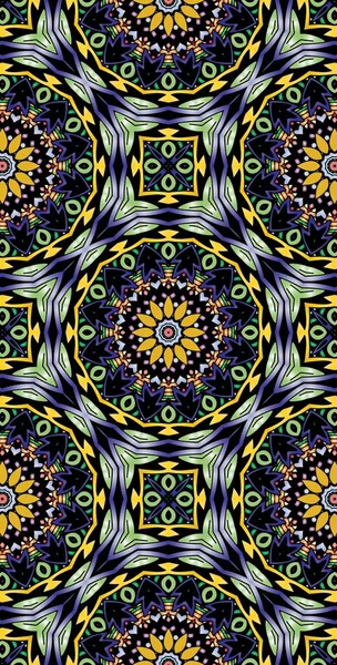 Fraktodome Fraktal Renkli Soyut Sanat Kusursuz Tablosuz Şablon Uzun Dikey Telefon Tasarımı