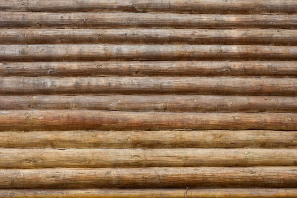 Wall of log background — Stock Photo, Image
