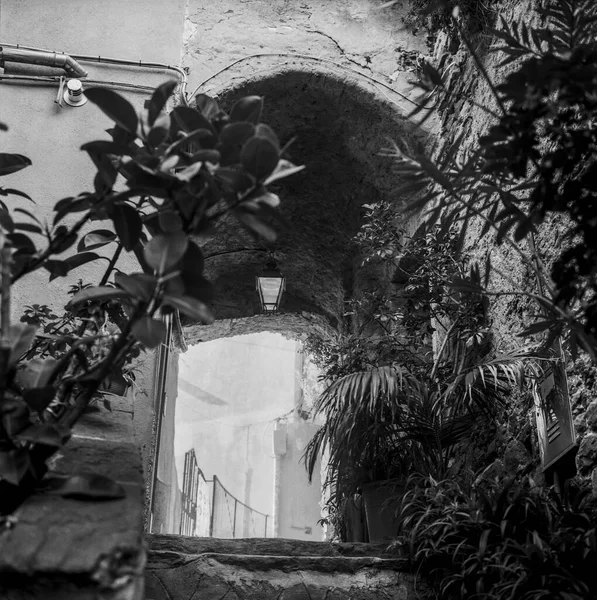Στενό Δρομάκι Της Βερνάζας Στο Cinque Terre Της Ιταλίας Γυρίστηκε — Φωτογραφία Αρχείου