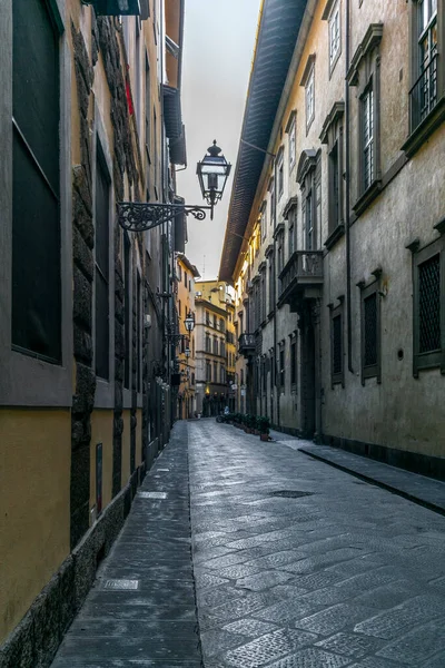 Callejón Vacío Florencia Italia Temprano Mañana — Foto de Stock