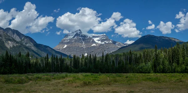Вражаючий Вид Гору Робсон Канадських Скелястих Горах Влітку — стокове фото