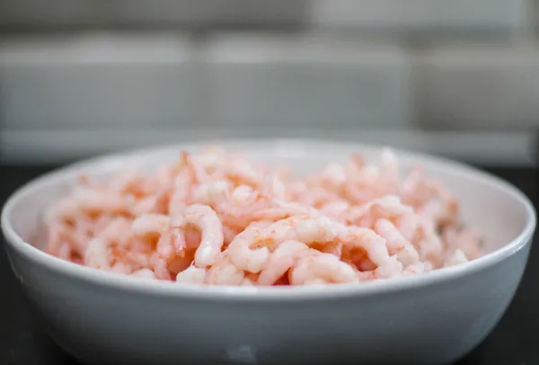 Bowl of Shrimps — Stock Photo, Image