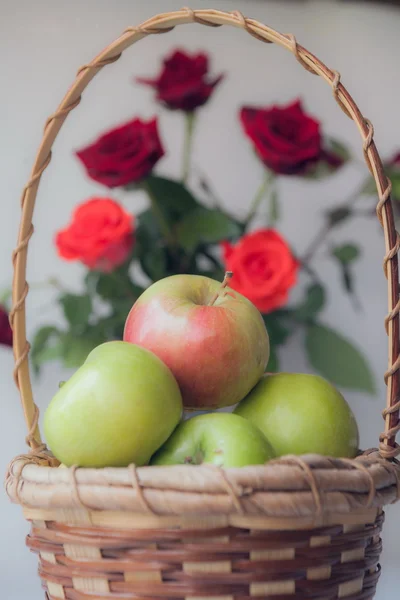 Groene appel, appel — Stockfoto