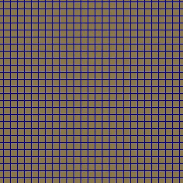 Arrière-plan doré avec des boîtes bleues sans couture motif imprimé arrière-plan — Image vectorielle