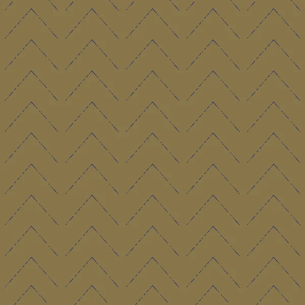 Mavi kalem zigzag desenli altın arkaplan — Stok Vektör