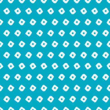 Hand painted squares with dots seamless repeat pattern print background