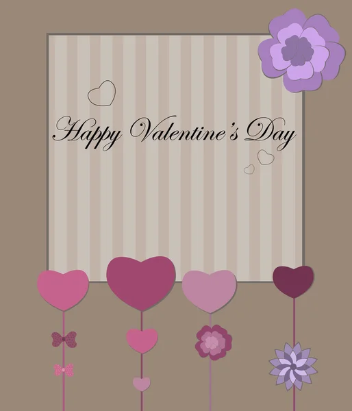 Carte rétro Saint Valentin — Image vectorielle