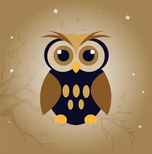 Vector owl — Stock Vector