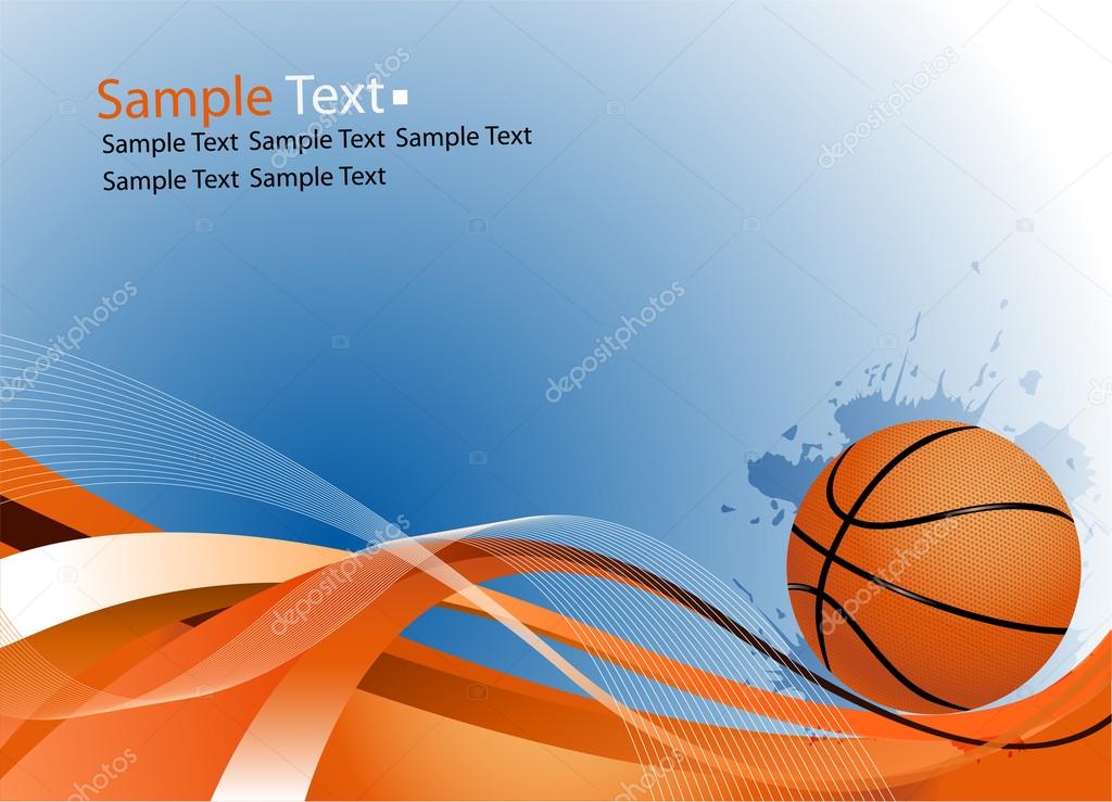 Sample text. Basketball ball