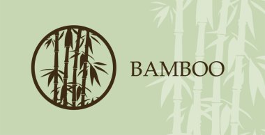 Bamboo Painting. Vector illustration, contains transparencies clipart