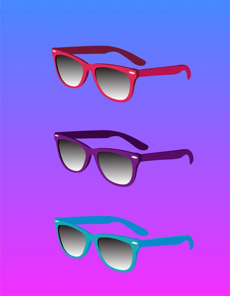 Gafas de sol. patrón de gafas, gafas graduadas, patrón de especificaciones — Vector de stock