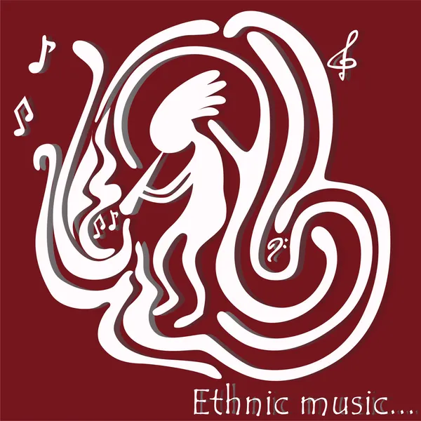 Etnisk musik — Stock vektor