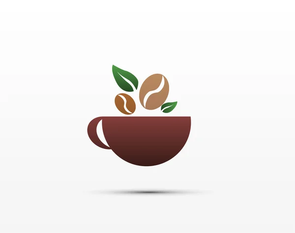 Kaffekopp. Logotyper. Design-menyn — Stock vektor