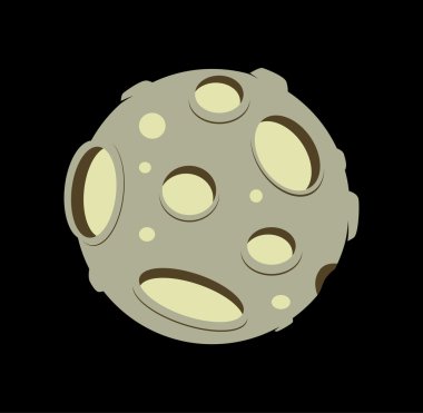 vektör gezegen karikatür. düz stil