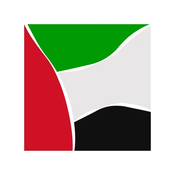 Векторный флаг Объединённого Арабского Эмирата — стоковый вектор