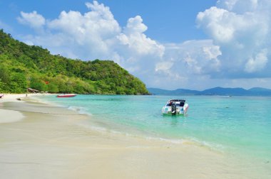 Güzel yaz plajı, Phuket, Tayland