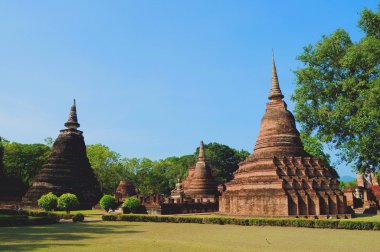 Antik Budist pagoda sukothai tarihi park, Tayland
