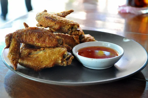 Stylu tajskim smażony kurczak z lepki ryż — Zdjęcie stockowe